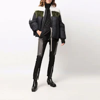 Lookbook (W) Rick Owens RO 黑色無帽羽絨外套 RP02A7700COMBO1-096115