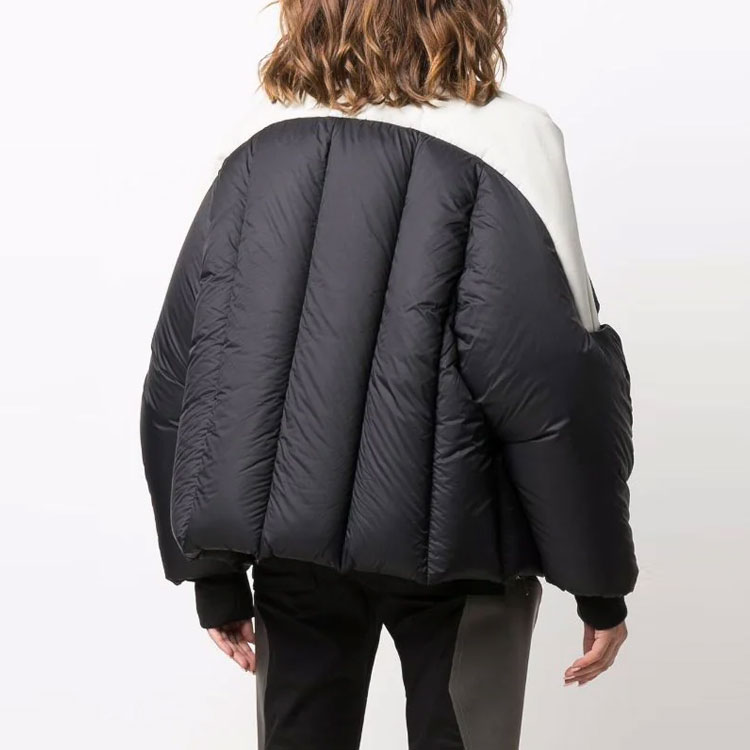 Purchase (W) Rick Owens RO 黑色无帽羽绒夹克外套 RP02A7700COMBO1-096115