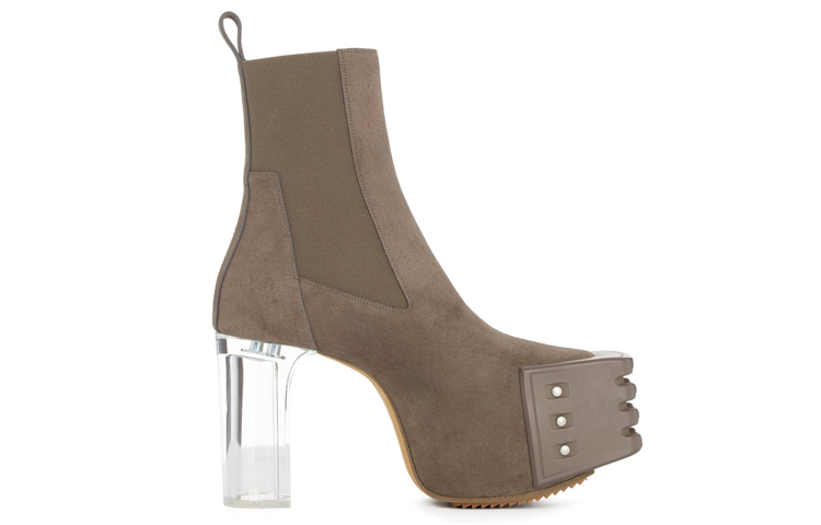 Order (W) Rick Owens RO Crusta 'Bota Chelsea Plataforma Gris' RO02B6843LCCGR-34340