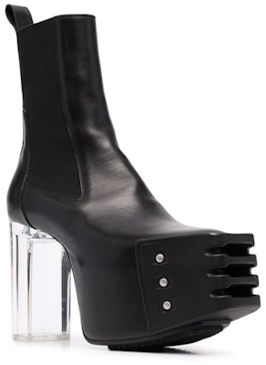 (Women) Rick Owens RO Grilled Calfskin Platform High-Heel Chelsea Boot 'Black' RP02B6843LCGGR-990 Order (Women) Rick Owens RO Grilled Calfskin Platform High-Heel Chelsea Boot 'Black' RP02B6843LCGGR-990
