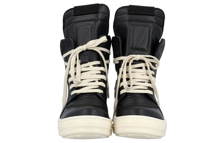 (W) Rick Owens RO High-Top 'Black and White Colorblock' 圖 3
