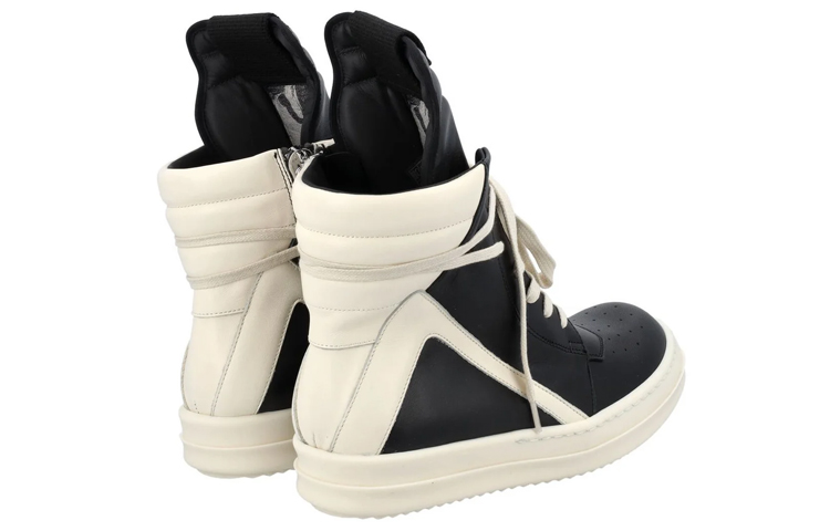 (W) Rick Owens RO High-Top 'Black and White Colorblock' 圖 4