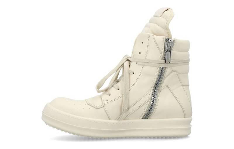 (Women) Rick Owens RO High-Top Sneaker 'White Leather' 23ARP02C1894LPO1111