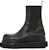 (W) Rick Owens RO But Chelsea Kulit 'Black Platform' RP02B6877LCG-09