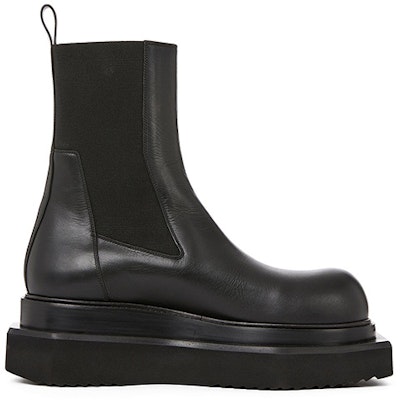 (W) Rick Owens RO 黑色平台切尔西皮靴 RP02B6877LCG-09 Order (W) Rick Owens RO 黑色平台切尔西皮靴 RP02B6877LCG-09
