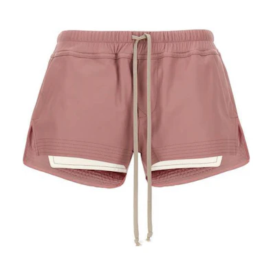 (Women) Rick Owens RO Pink Colorblock Fitted Casual Shorts. RP01D2316LLP-63