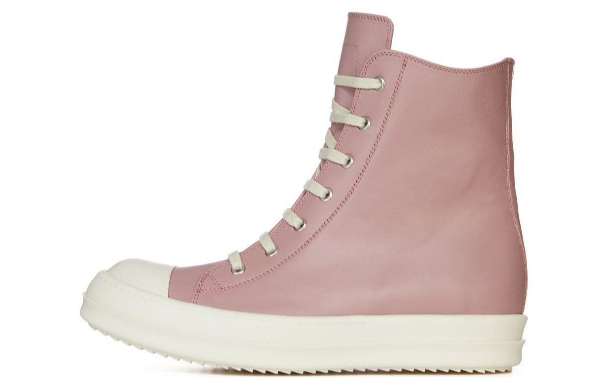 (Women) Rick Owens RO Pink High-Top Sneakers - Minimalist & Comfortable. RP01D2890LCO-6311