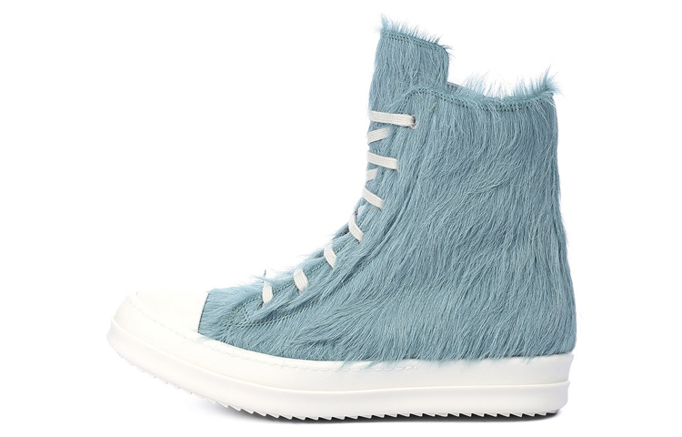 (Women) Rick Owens RO Runway High-Top Sneaker 'Blue Fur Zip' RO02B6890LHL-5611