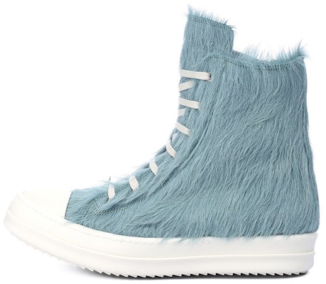 (Women) Rick Owens RO Runway High-Top Sneaker 'Blue Fur Zip' RO02B6890LHL-5611 Buy (Women) Rick Owens RO Runway High-Top Sneaker 'Blue Fur Zip' RO02B6890LHL-5611
