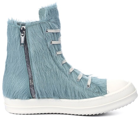 (Women) Rick Owens RO Runway High-Top Sneaker 'Blue Fur Zip' RO02B6890LHL-5611 Order (Women) Rick Owens RO Runway High-Top Sneaker 'Blue Fur Zip' RO02B6890LHL-5611