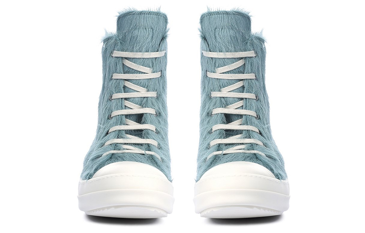 Lookbook (Women) Rick Owens RO Runway High-Top Sneaker 'Blue Fur Zip' RO02B6890LHL-5611