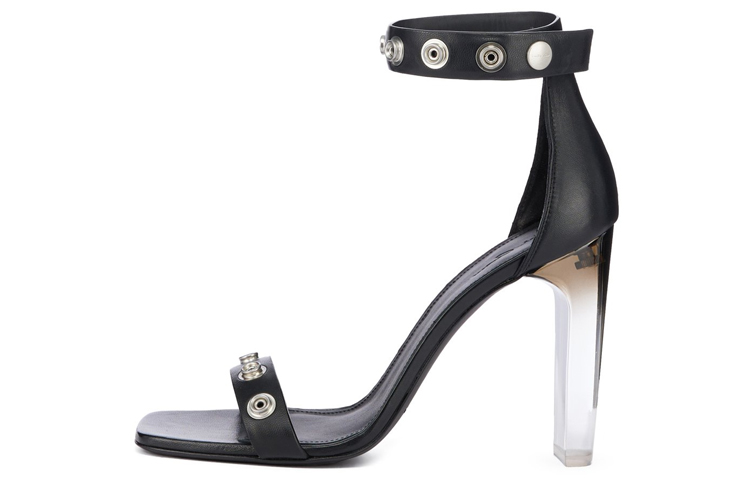(Women) Rick Owens RO Snaps 11 Sandals 'Black Sheepskin Open-Toe' RP01C5866LLP-990D