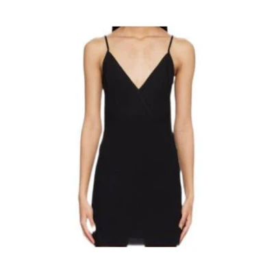 (Women) Rick Owens RO Solid Color V-Neck Slip Dress RP01C5559Y-09