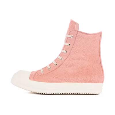 (W) Rick Owens Runway High-Top Sneaker 'Pink Fur Zip'
