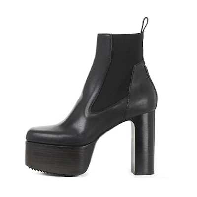 (W) Rick Owens Short Boots 'Black Fashion'
