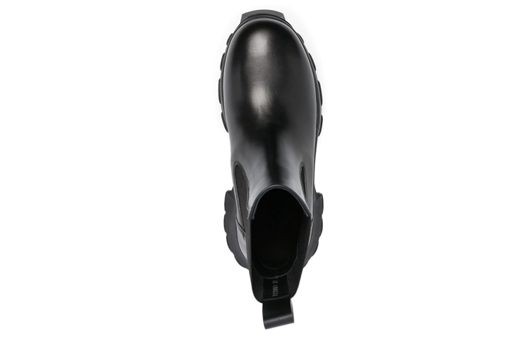 (W) Rick Owens Slip-On Chelsea Boot 'Black Calfskin' 圖 4