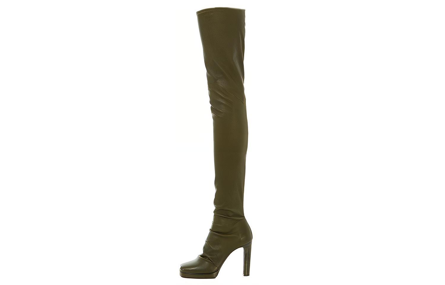 (Women) Rick Owens Sock High-Top Elastic 'Green' RP02A7824LS-15