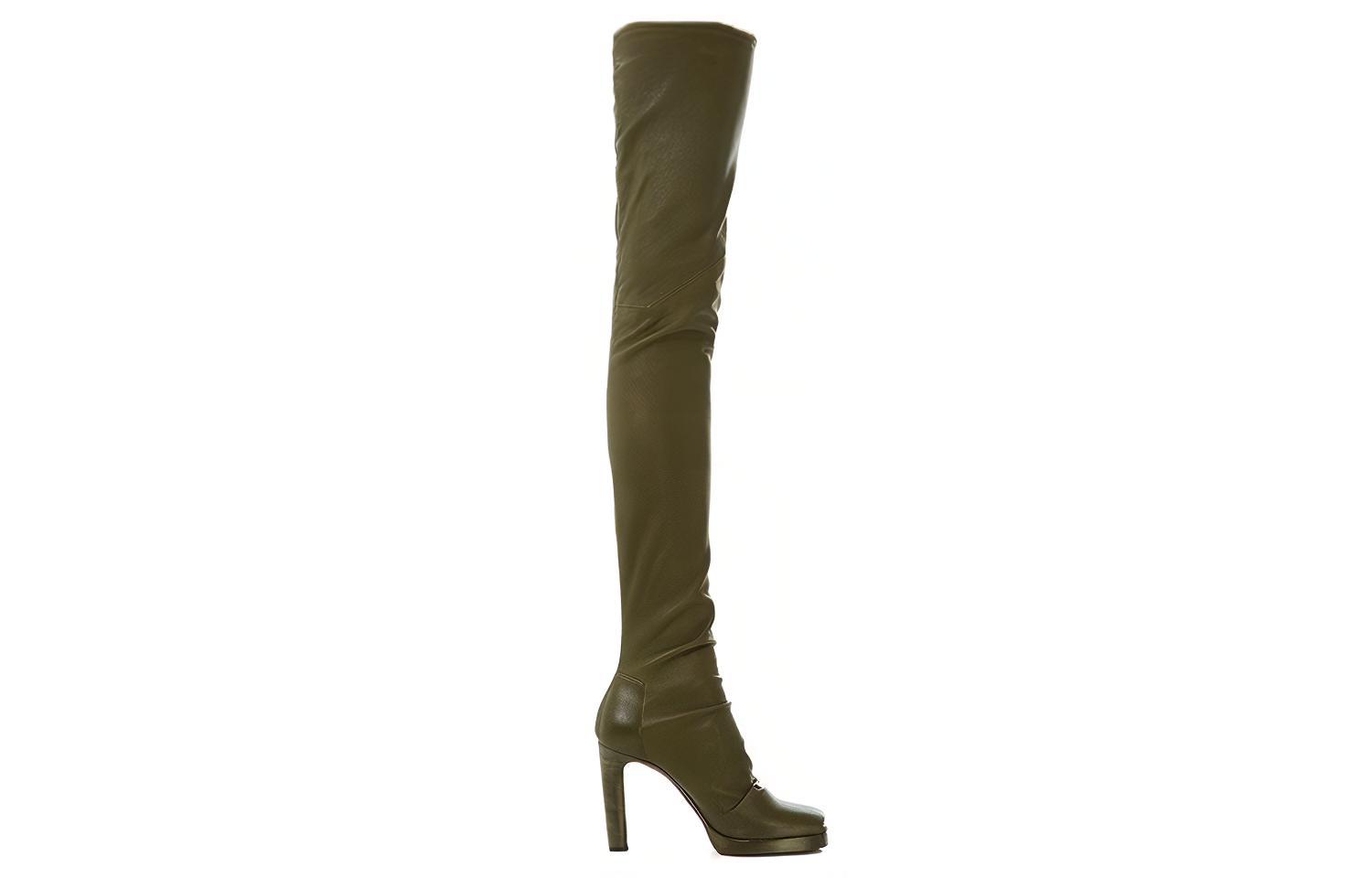 Order (W) Rick Owens Scarpe Alta Elasticizzate ''Verde'' RP02A7824LS-15