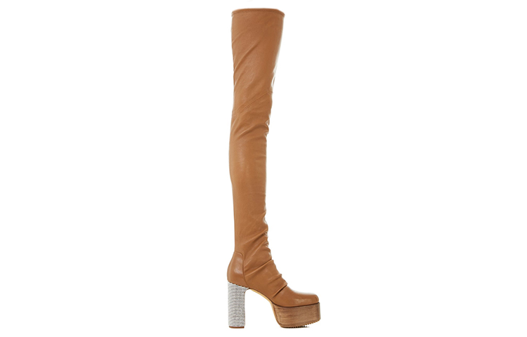 (W) Rick Owens Sock High 'Brown' 圖 2