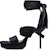 (W) Rick Owens SS20 Tecuatl Sandal Tumit Stud Hitam RP20S1841LSL-09