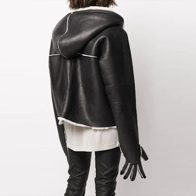 (W) RICK OWENS SS22 黑色手套袖連帽外套. RP02A7706LSHC-911 Shop (W) RICK OWENS SS22 黑色手套袖連帽外套. RP02A7706LSHC-911