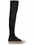 Order (W) But Rick Owens Stocking Boot 'Hitam' RP18S8877LNS-921