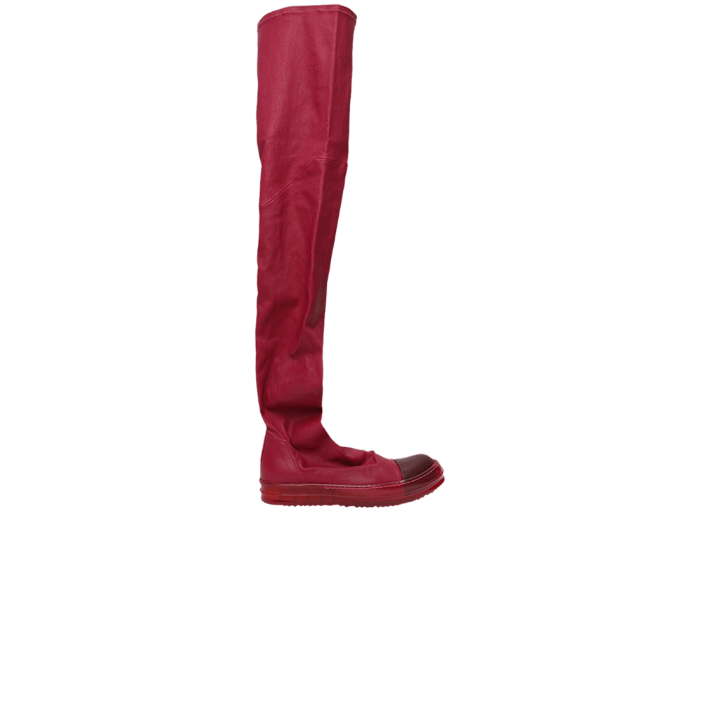 (W) Rick Owens Stretch Thigh-High Boot 'Fuchsia Clear'