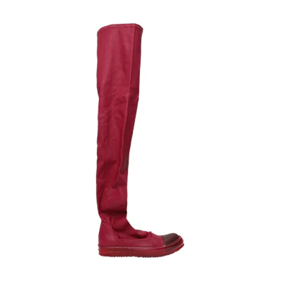 (W) Rick Owens Stretch Thigh-High Boot 'Fuchsia Clear'