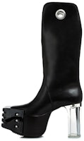 (Women) Rick Owens Tecuatl SS20 Black Leather Boots 'Kowboy Grill Kiss' RO20S1882LBO-09106 (Women) Rick Owens Tecuatl SS20 Black Leather Boots 'Kowboy Grill Kiss' RO20S1882LBO-09106