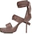(W) Sandal Tumit Tinggi Rick Owens Tecuatl SS20 'Dust' RP20S1841LSL-34