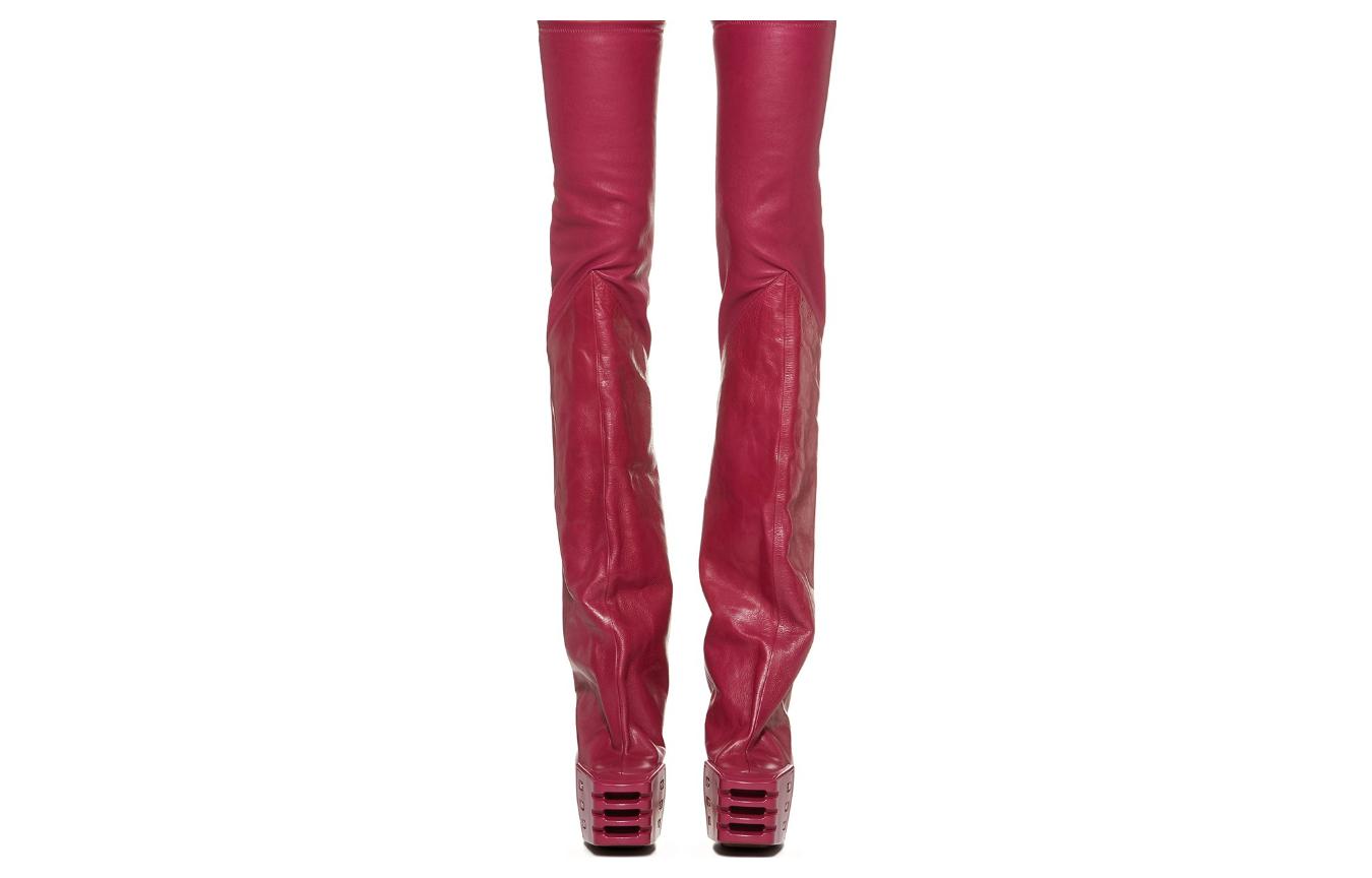 (W) Rick Owens Thigh High Sock Boot 'Pink' 圖 2