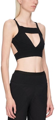 (W) 릭 오웬스 여성 블랙 스퀘어넥 민소매 크롭탑 뷔스티에. RP01C5678K-ST Details for (W) 릭 오웬스 여성 블랙 스퀘어넥 민소매 크롭탑 뷔스티에. RP01C5678K-ST