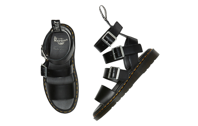 Shop (W) Dr. Martens Rick Owens x Gryphon Strap RO Sandal Kulit 27031001
