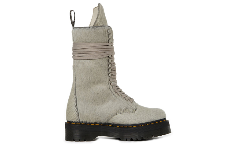 Order (W) Rick Owens x Dr. Martens Boot Pendek 'Pearl Fur' DW02B38010049-08