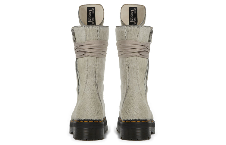 Shop (Women) Rick Owens x Dr. Martens Short Boot 'Pearl Fur' DW02B38010049-08