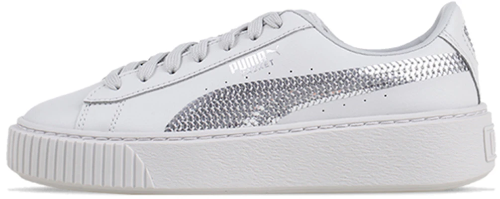 (Women) Puma Basket Platform Grey Bling 367237-02 Buy (Women) Puma Basket Platform Grey Bling 367237-02
