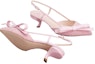 Purchase (Women) Roger Vivier 5.5cm 'Pink Fabric Bow Slingback Kitten Heels' RVW63836510SKJ1K47