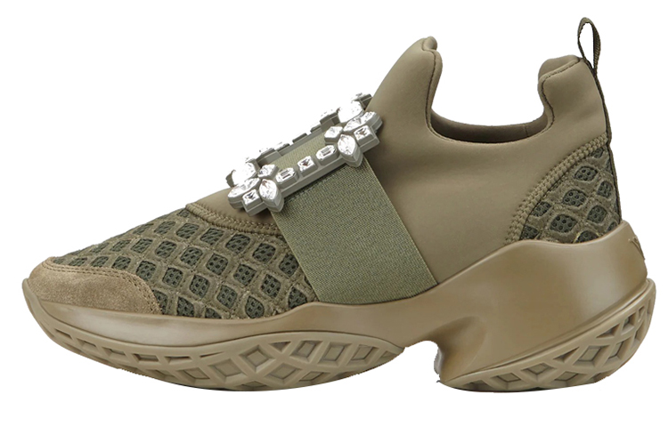 (W) Roger Vivier 'Army Green Buckle'