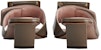 (W) Roger Vivier 'Kasut Tumit Blok Kulit Berkilat Besi Rata Hujung Persegi Beige' RVW65832800D1PC415