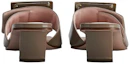 Shop (W) Roger Vivier Beige Lakleer Metalen Gesp Blokhak Vierkante Neus Mule RVW65832800D1PC415