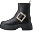 Buy (W) Roger Vivier 'But Ankle Platform Kulit Gesper Kristal Hitam' RVW64233920QGWB999