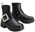 Order (W) Roger Vivier 'But Ankle Platform Kulit Gesper Kristal Hitam' RVW64233920QGWB999