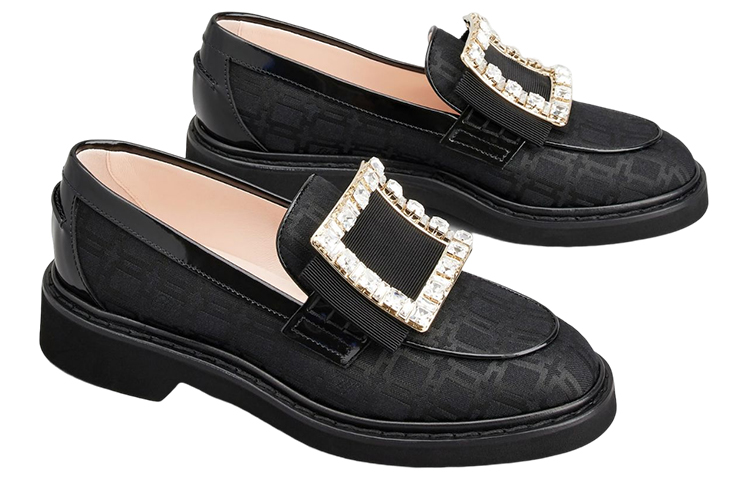 (W) Roger Vivier 'Black Crystal Buckle Loafer' 圖 2