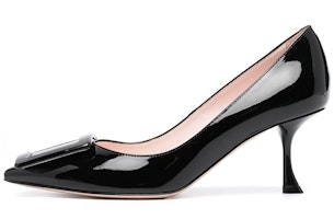 (Women) Roger Vivier 'Black Patent Leather Buckle High-Heel' RVW61830690D1PB999 (Women) Roger Vivier 'Black Patent Leather Buckle High-Heel' RVW61830690D1PB999