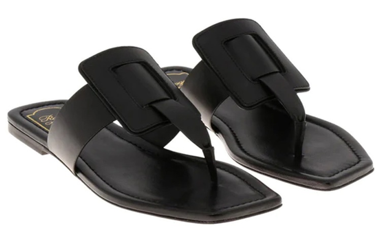 (W) Roger Vivier 'Black Thong Fashion Sandal' 圖 4