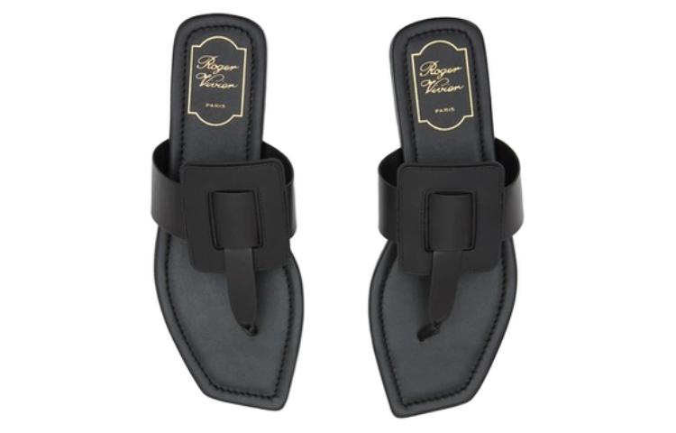 (W) Roger Vivier 'Black Thong Fashion Sandal' 圖 5