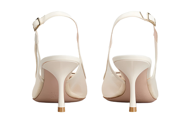 (W) Roger Vivier 'Cream Buckle Mesh High Heels' 圖 4