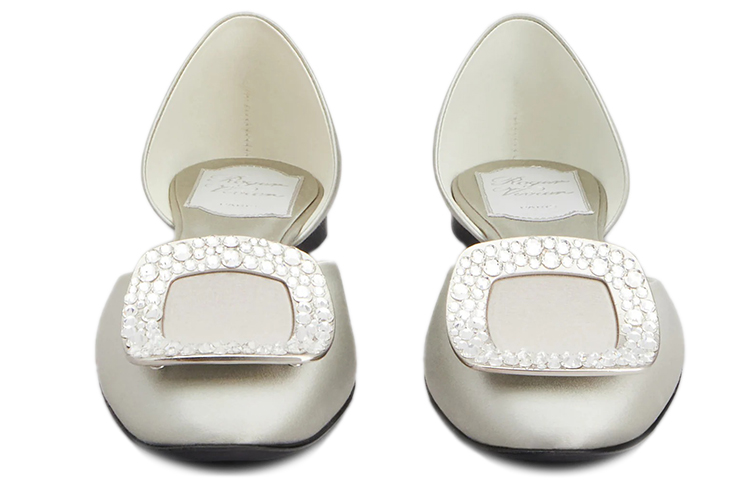 (W) Roger Vivier 'Crystal Satin Ballet Flats Silver' 圖 3