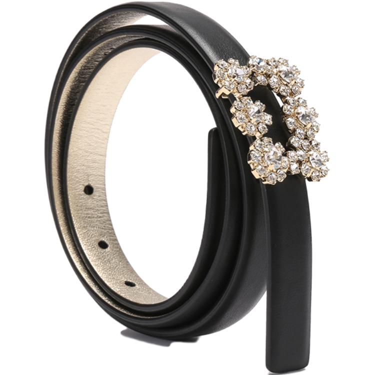 (Women) Roger Vivier  Floral Buckle Narrow Leather Belt. RCWC0AD0000XMAB999 圖 3