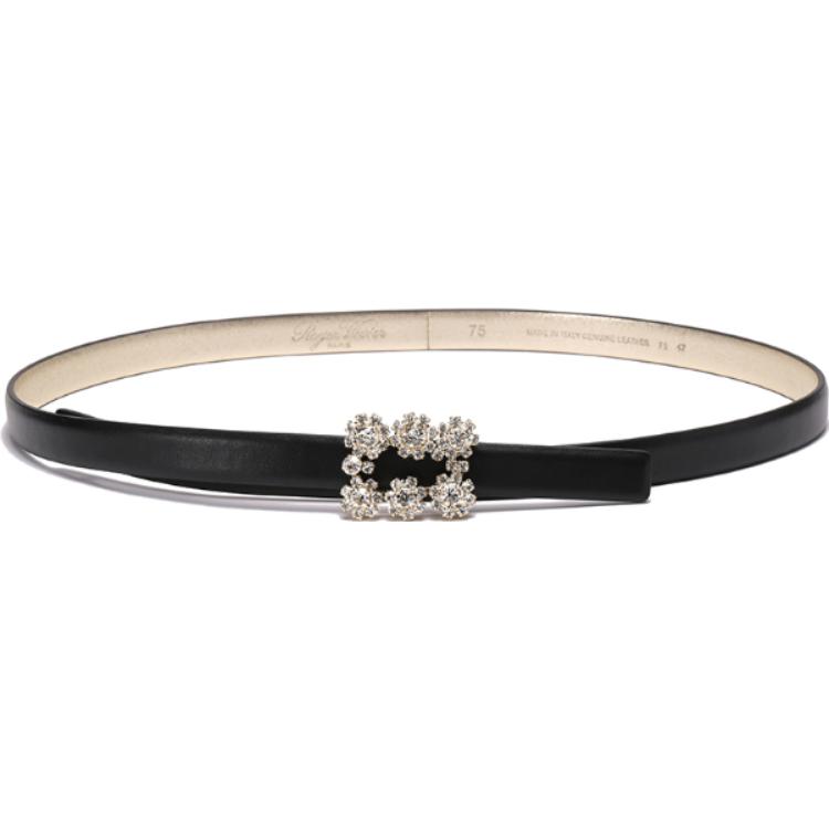 (Women) Roger Vivier  Floral Buckle Narrow Leather Belt. RCWC0AD0000XMAB999 圖 4